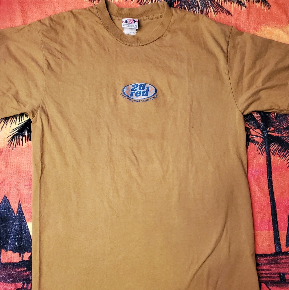 Vintage 26 Red single stitch t shirt.